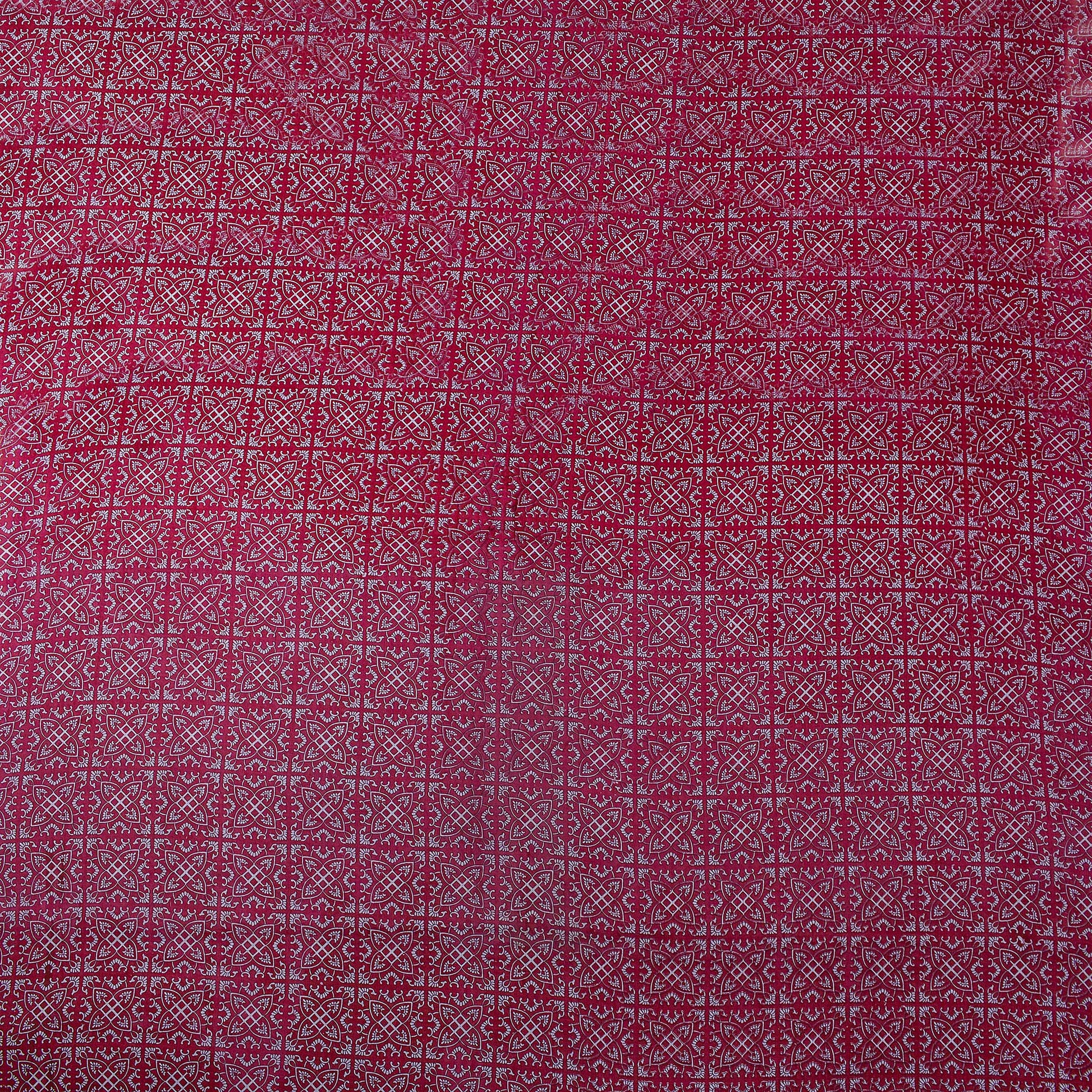 Maroon Block Print Fabric Online