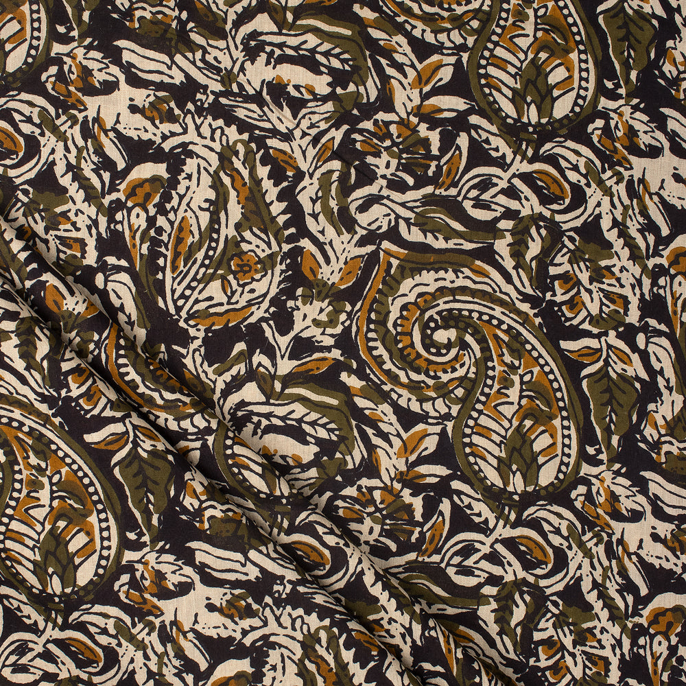 Paisley Voile Cotton Jaipur Block Print Fabric