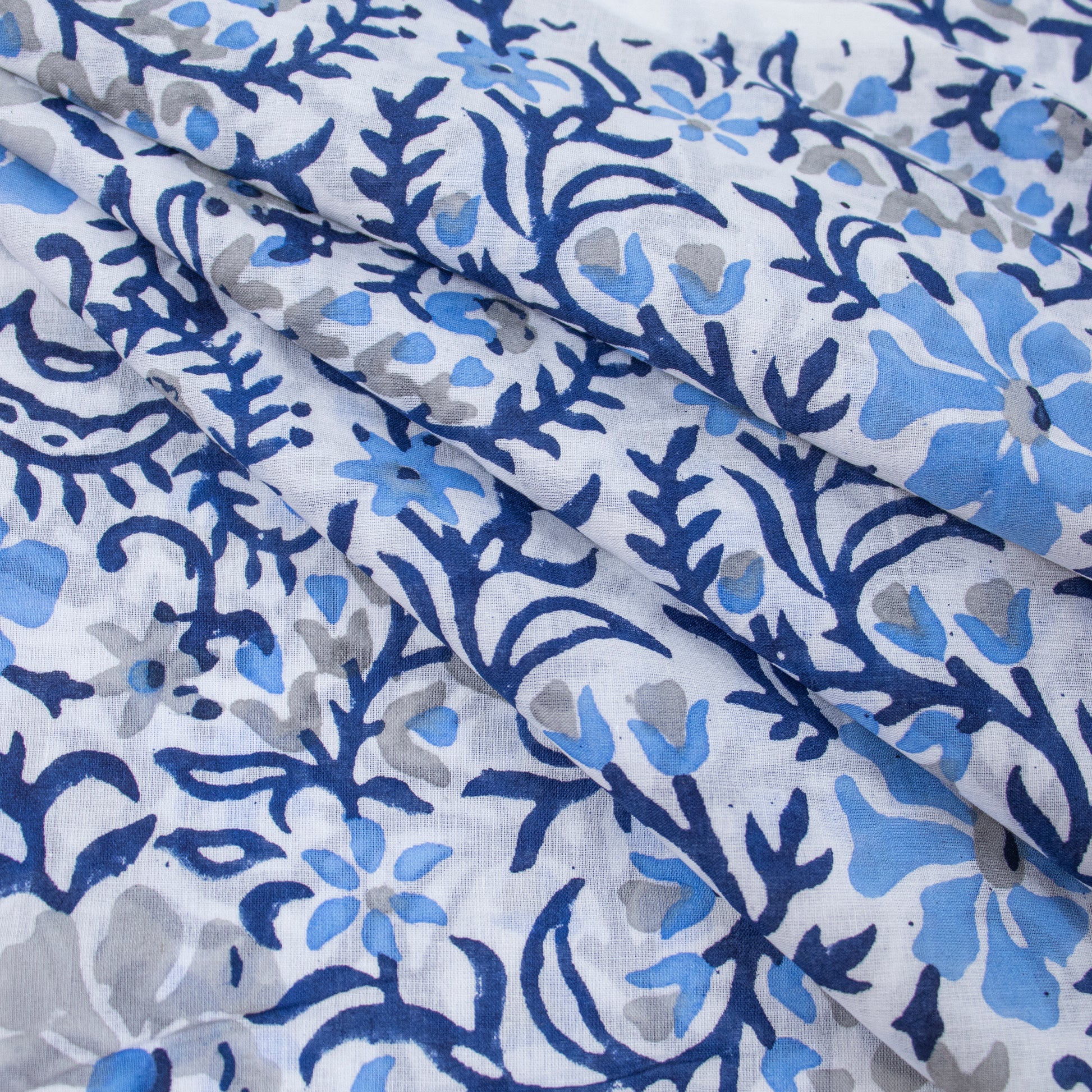 Jaipuri Block print Fabric Organic Cotton Material Online