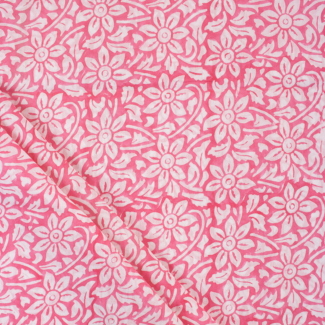 Floral Print Cotton Running Fabric