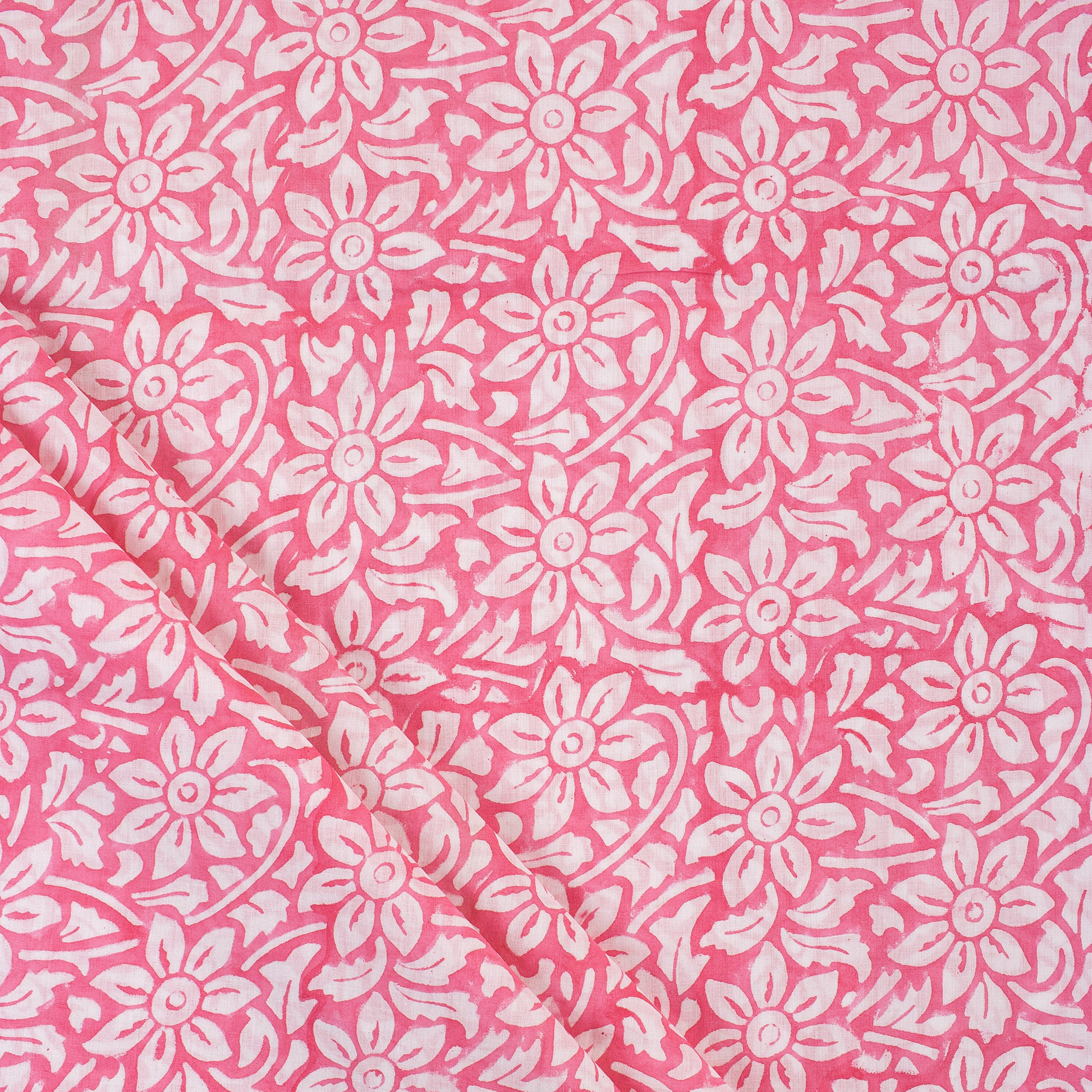 Floral Print Cotton Running Fabric