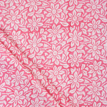 Floral Print Cotton Running Fabric