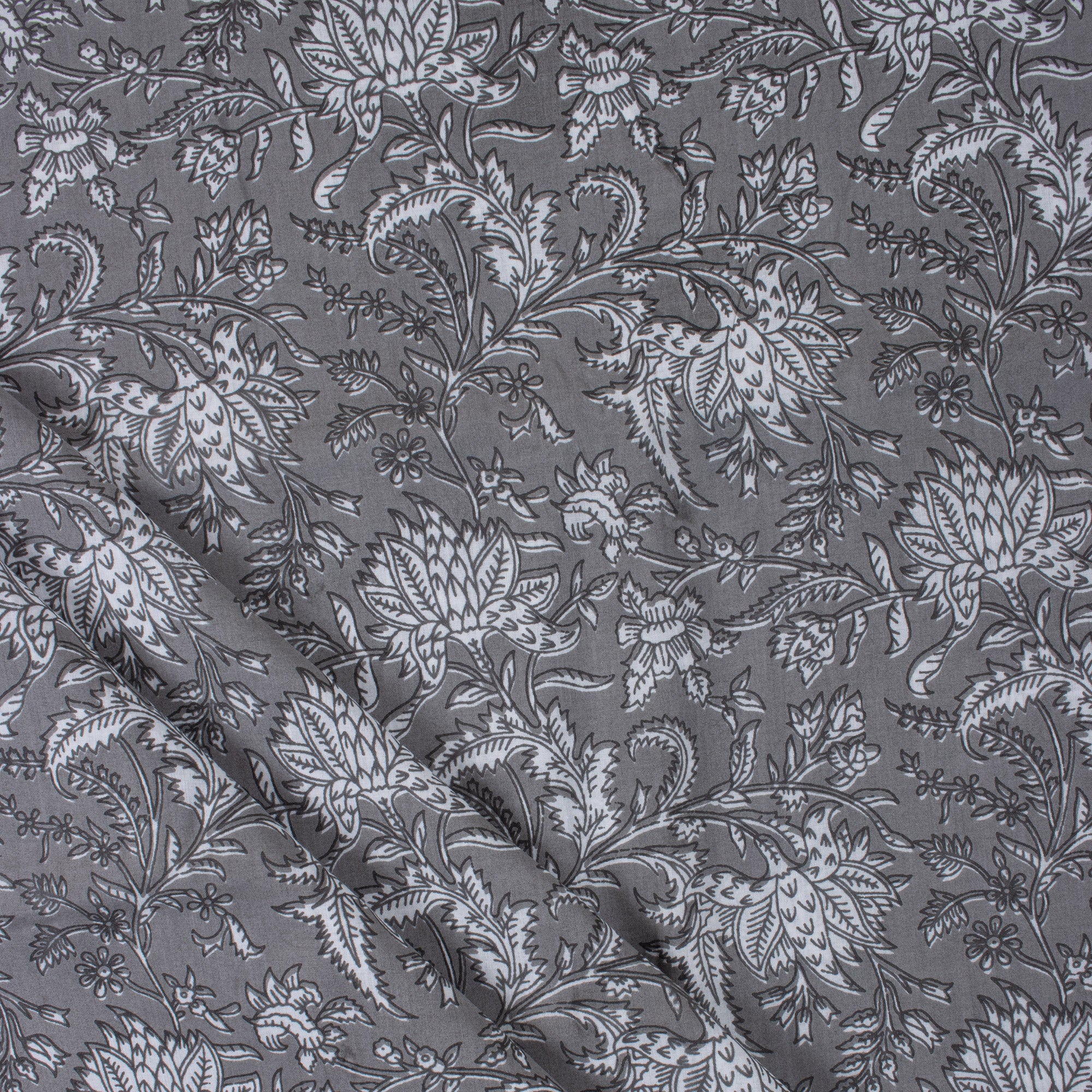 Grey 100% Pure Cotton Fabric