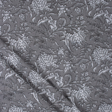 Grey 100% Pure Cotton Fabric