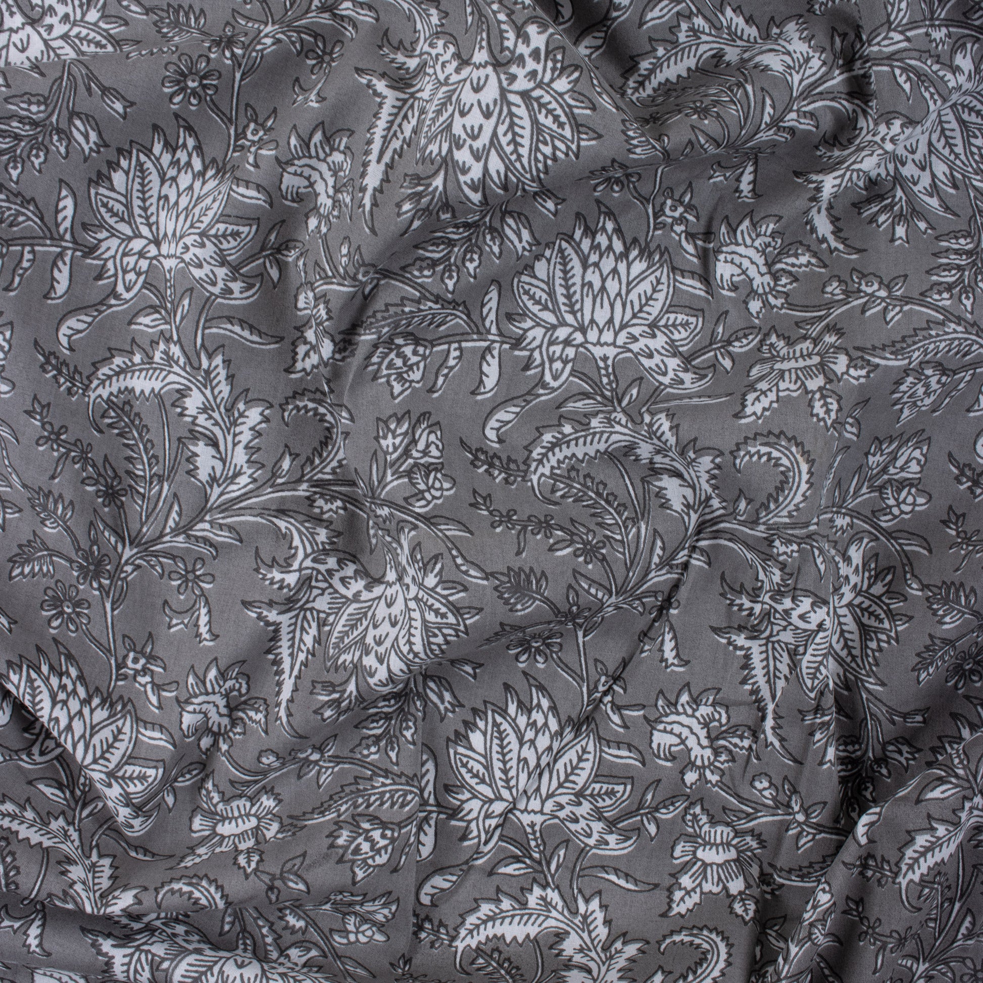 Grey 100% Pure Cotton Fabric