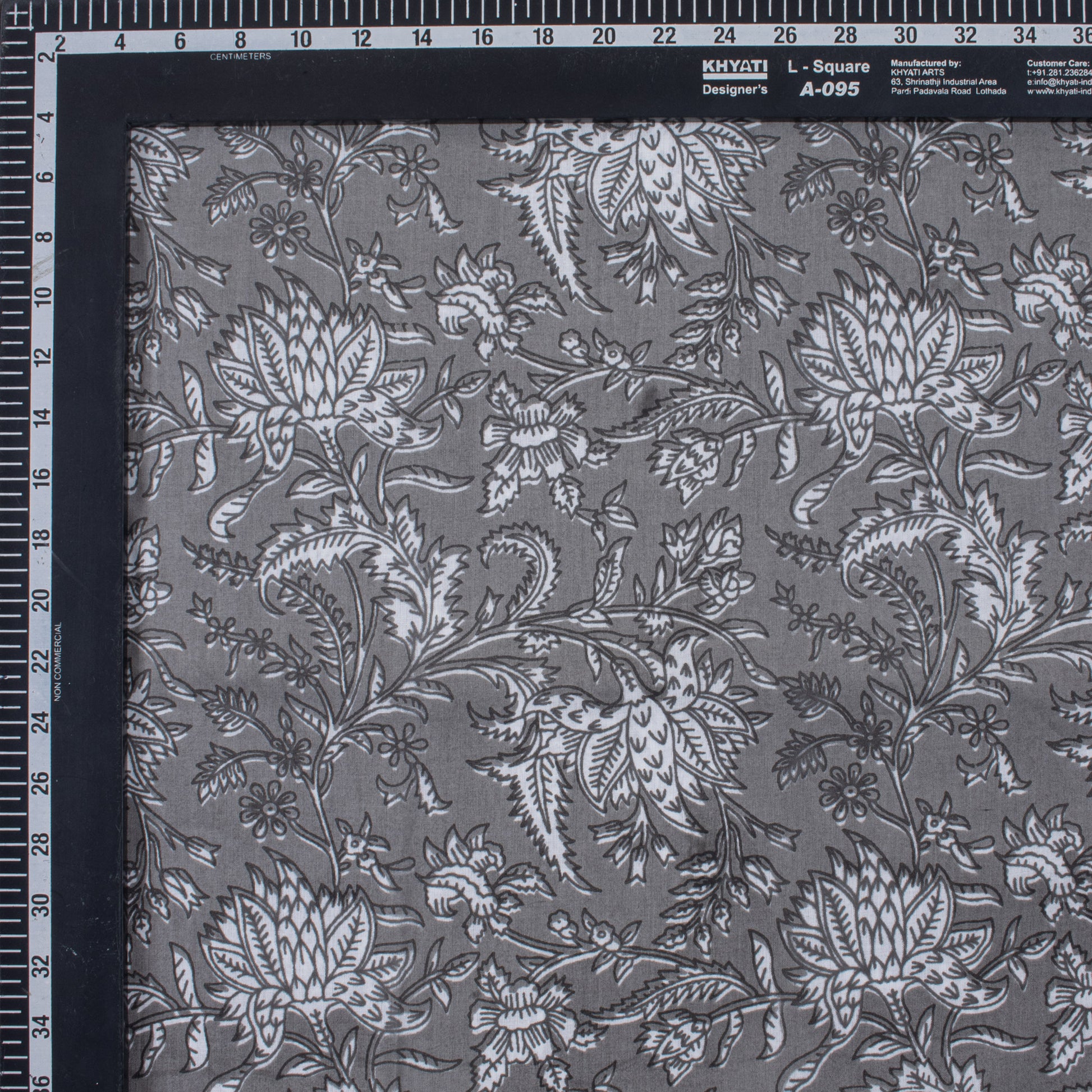 Grey 100% Pure Cotton Fabric