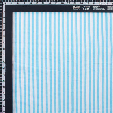 Hand Block Stripes Printed Cotton Fabric Online