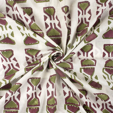 Voile Cotton Handmade Block Print Fabric
