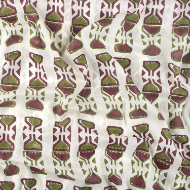Voile Cotton Handmade Block Print Fabric