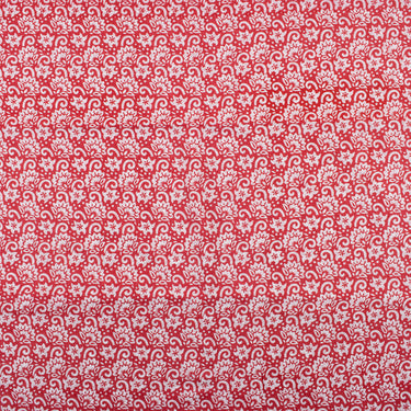 Red Floral Printed High Quality Fabric