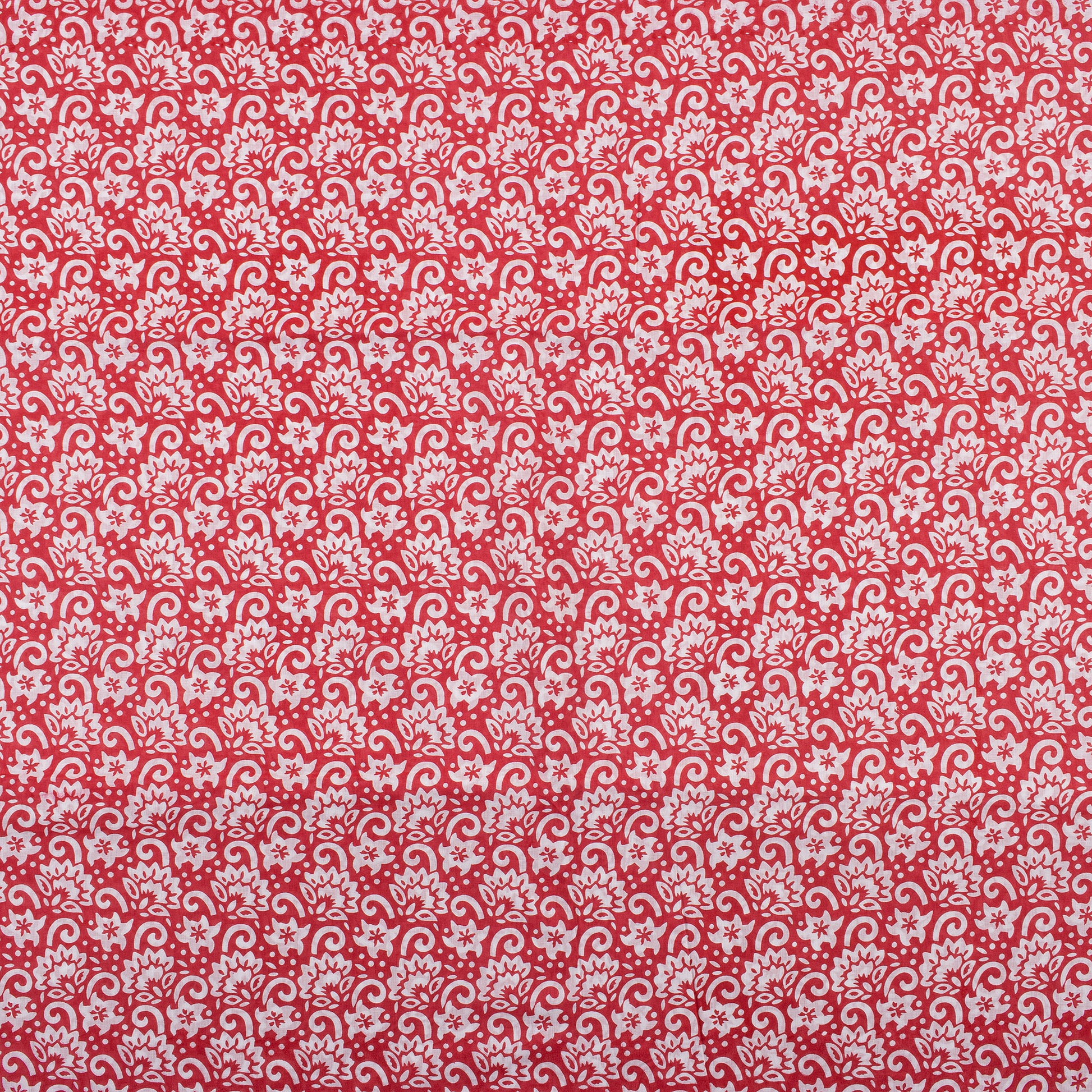 Red Floral Printed High Quality Fabric