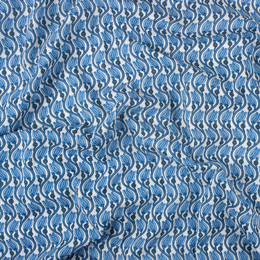 Natural Dye Floral Cotton Hand Block Print Fabric