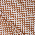 Brown Geometrical Print Fabric Cloth Material