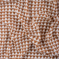 Brown Geometrical Print Fabric Cloth Material