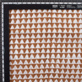 Brown Geometrical Print Fabric Cloth Material