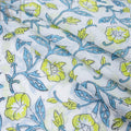 Hand Block Floral Printed Cotton Running Fabric Online