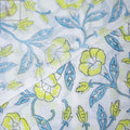 Hand Block Floral Printed Cotton Running Fabric Online