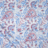 Blue Jaipuri Fabric Floral Block Printed For Dress Material