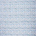 Hand Block Sky Blue Floral Organic Cotton Fabric Online