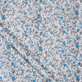 Sky Blue Printed Pure Cotton Fabric