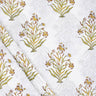 Floral Natural Dye Block Printed Cotton Jaipuri Fabric