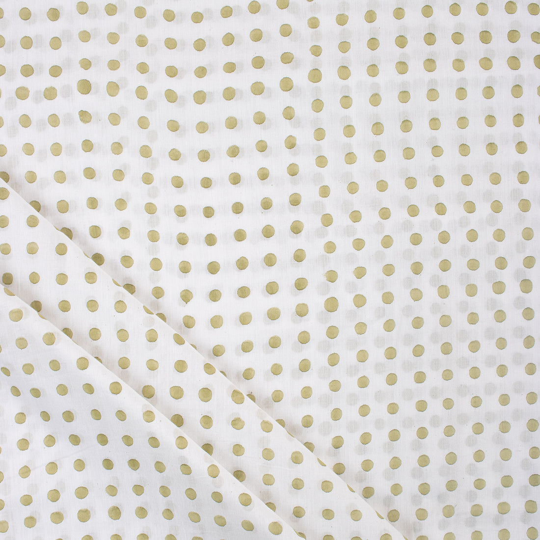 Block Polka Dots Printed Pure Cotton Fabric Material