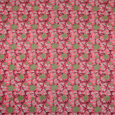 Hand Block Floral Printed Latest Fabric Material