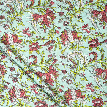 Handmade Natural Dye Printed Jaipur Cotton Fabric