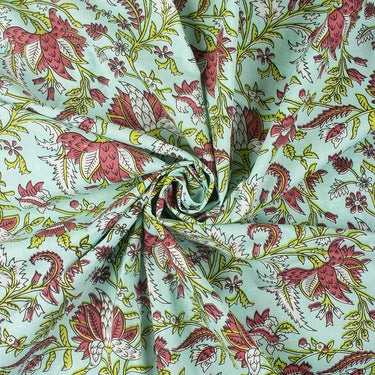 Handmade Natural Dye Hand Block Printed Jaipur Cotton Fabric