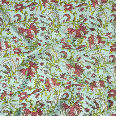 Handmade Natural Dye Hand Block Printed Jaipur Cotton Fabric