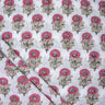 Pink Floral Cotton Than Ka Kapda Online