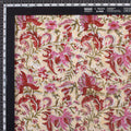 Natural Hand Dye Floral Jaipur Block Print Fabric Online