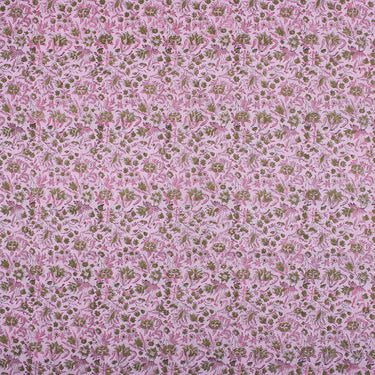 Handmade Floral Hand Block Print Fabric