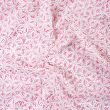 Pink Floral Cotton Fabric