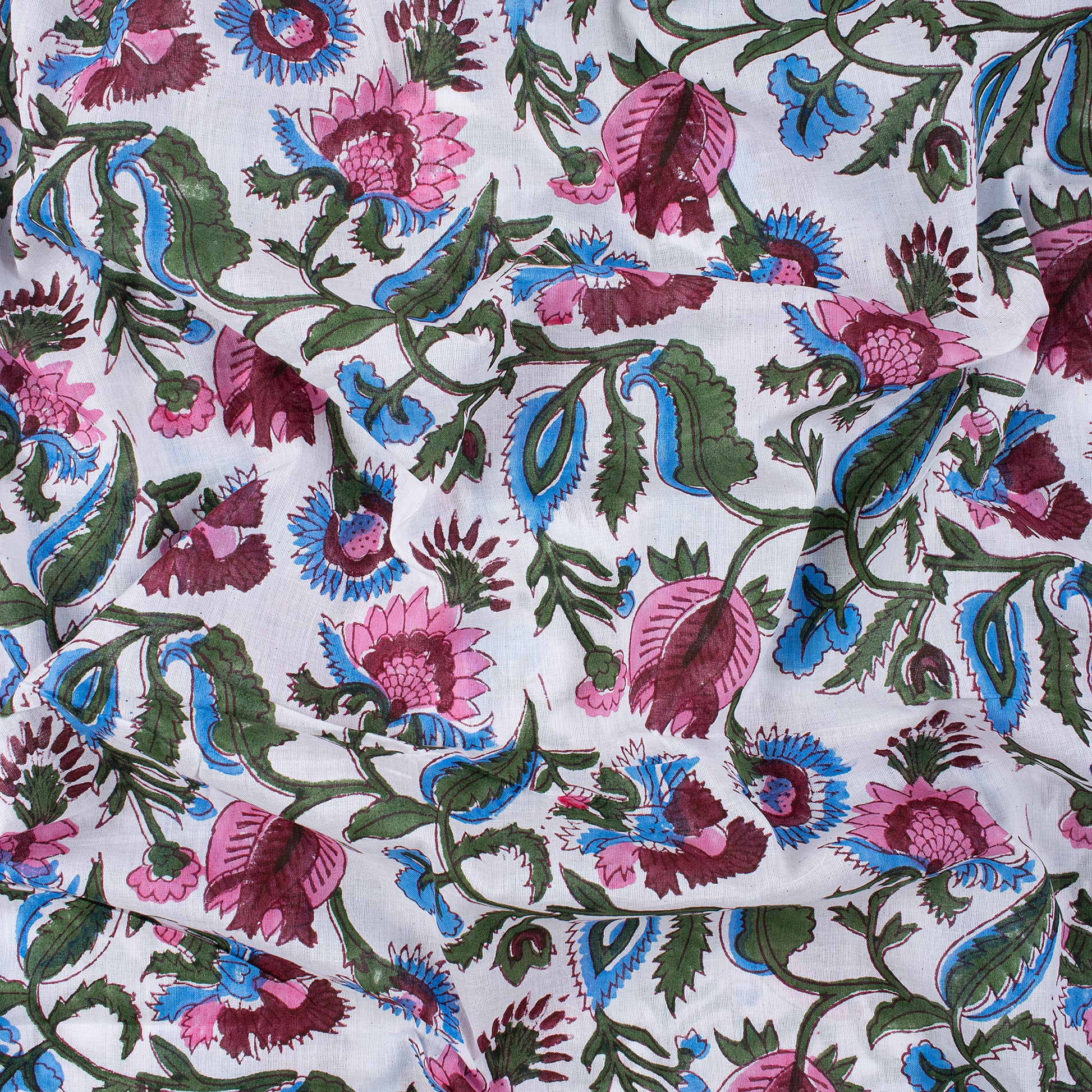 Sanganeri Hand Block Print Jaipur Cotton Fabric Online