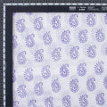 Purple Paisley Printed Fabric