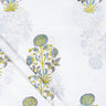 Best Yellow Floral Block Print Fabric Online