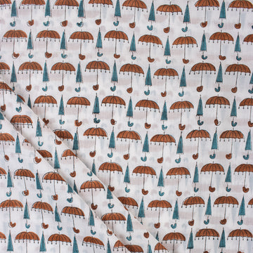 Umbrella Printed Cotton Fabric