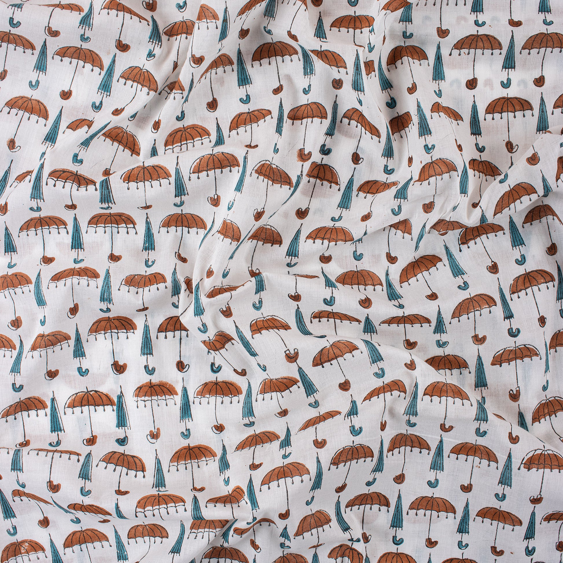 Umbrella Printed Cotton Fabric