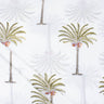Sanganeri Green Date Palm Tree Hand Block Print Silk Fabric Online