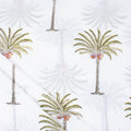 Sanganeri Green Date Palm Tree Hand Block Print Silk Fabric Online