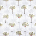 Sanganeri Green Date Palm Tree Hand Block Print Silk Fabric Online