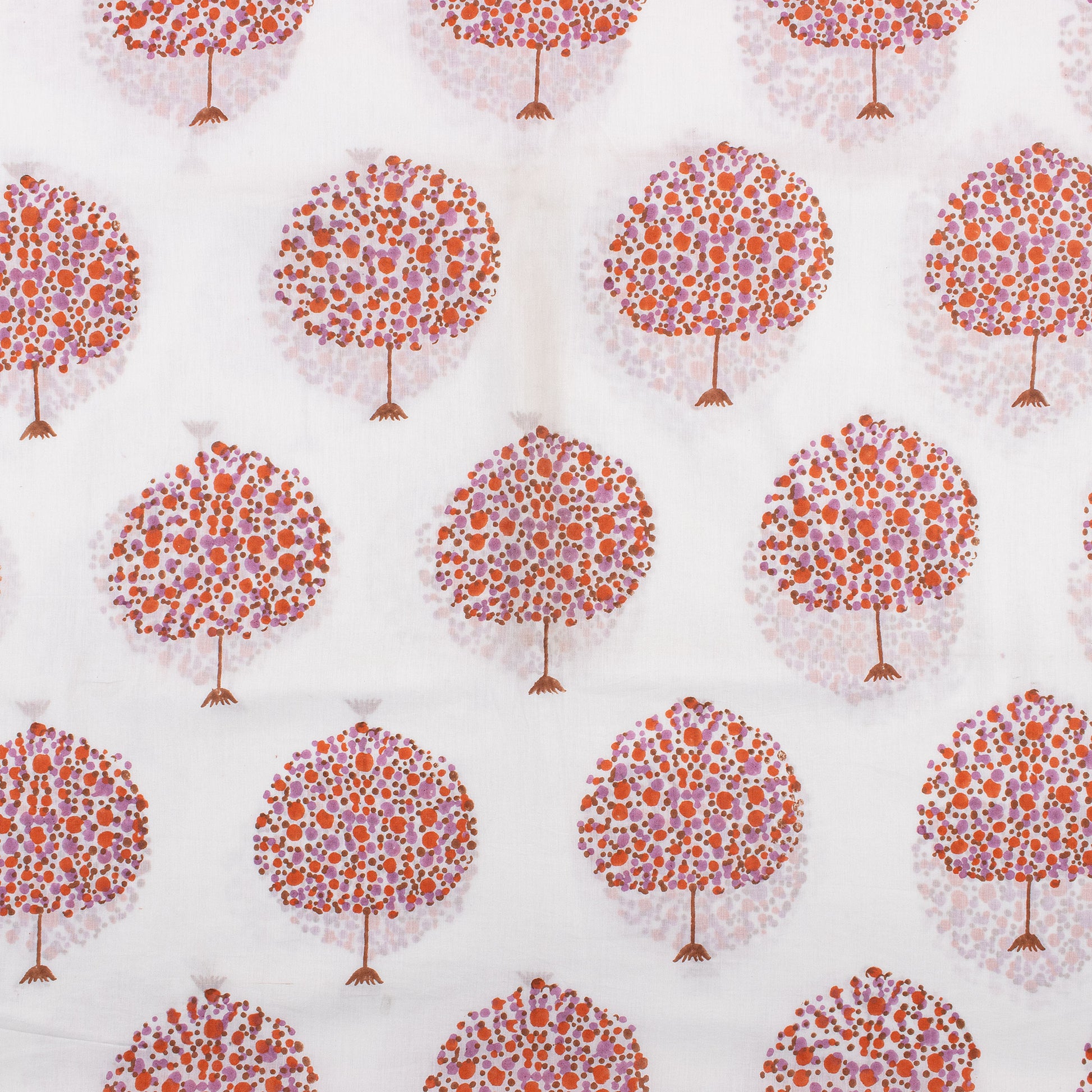 Hand Block Tree Printed Soft Best Cotton Fabric