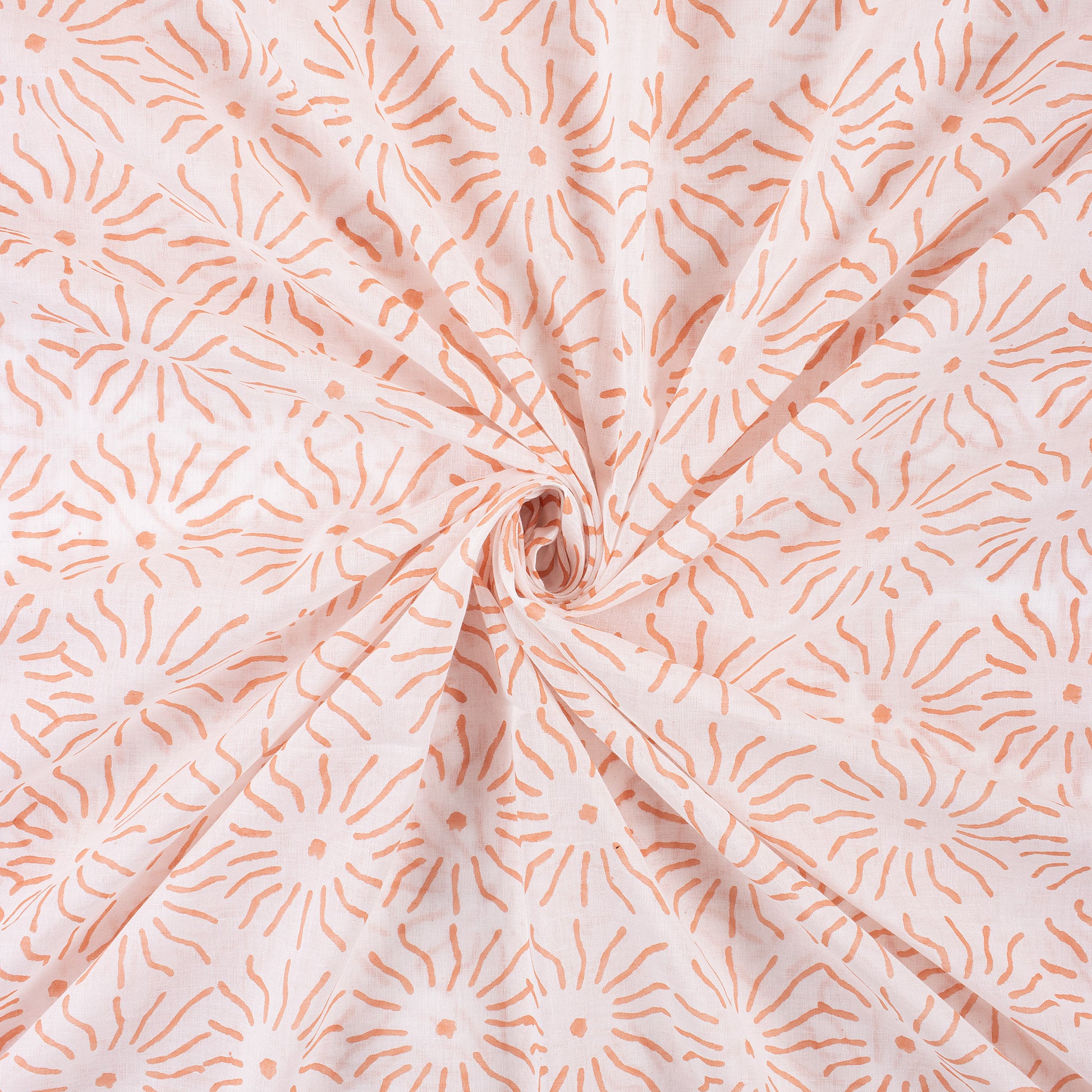 Hand Block Printed 100% Pure Cotton Fabric