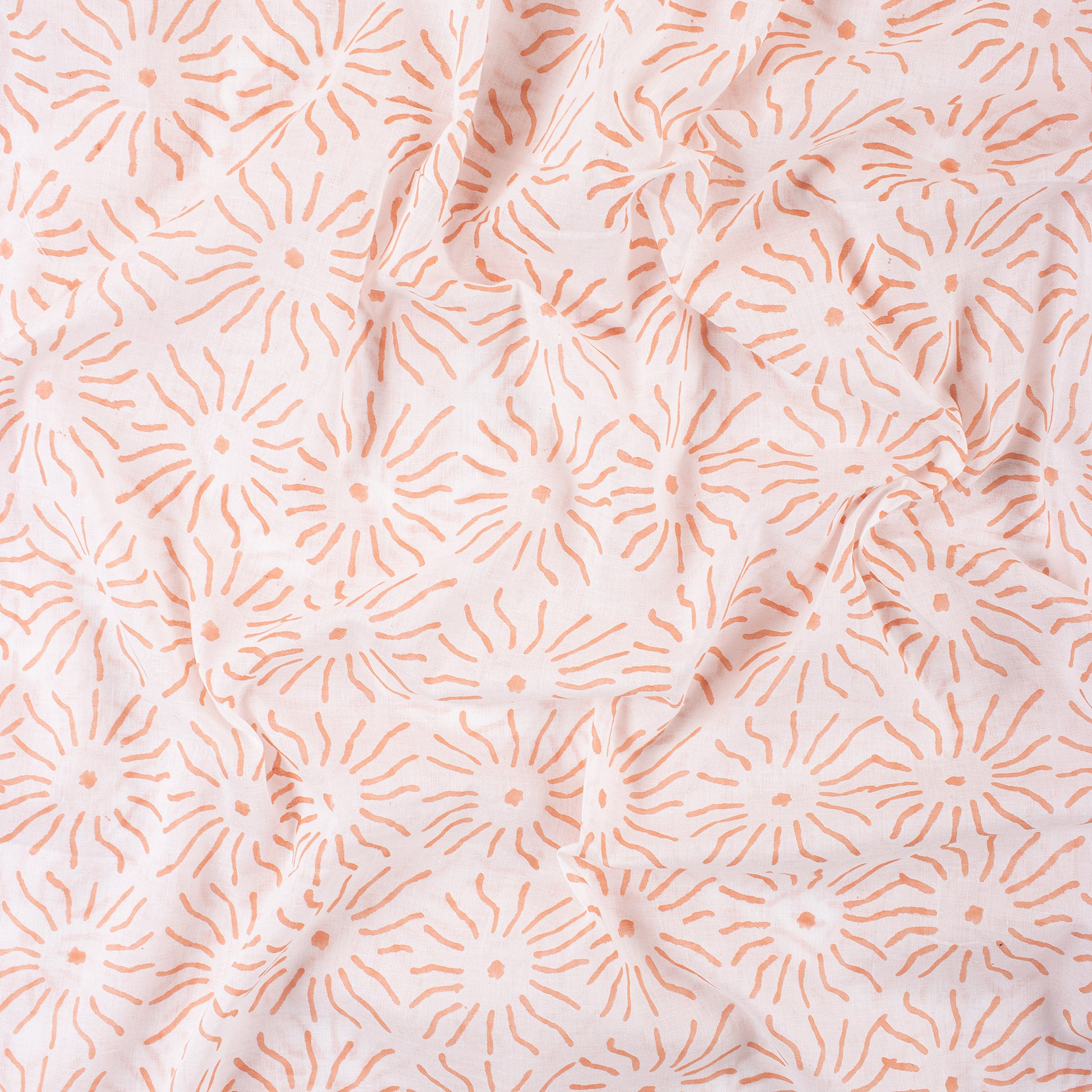 Hand Block Printed 100% Pure Cotton Fabric