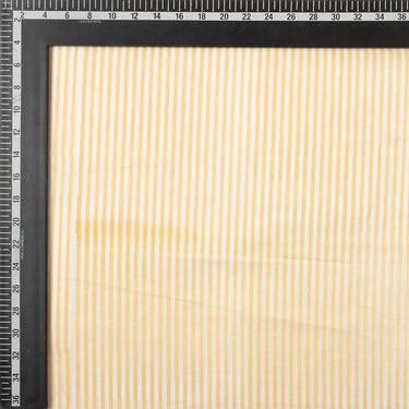 Hand Block Striped Print Cotton Fabric