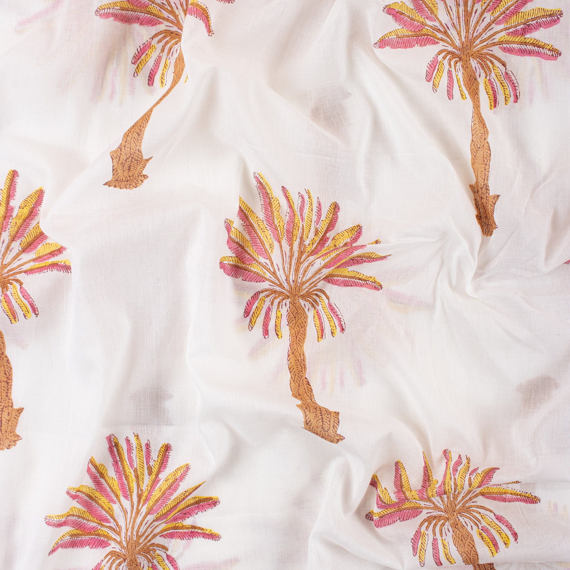 Palm Tree Jaipur Block Print Fabric