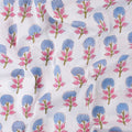 Hand Block Floral Print Cotton Fabric