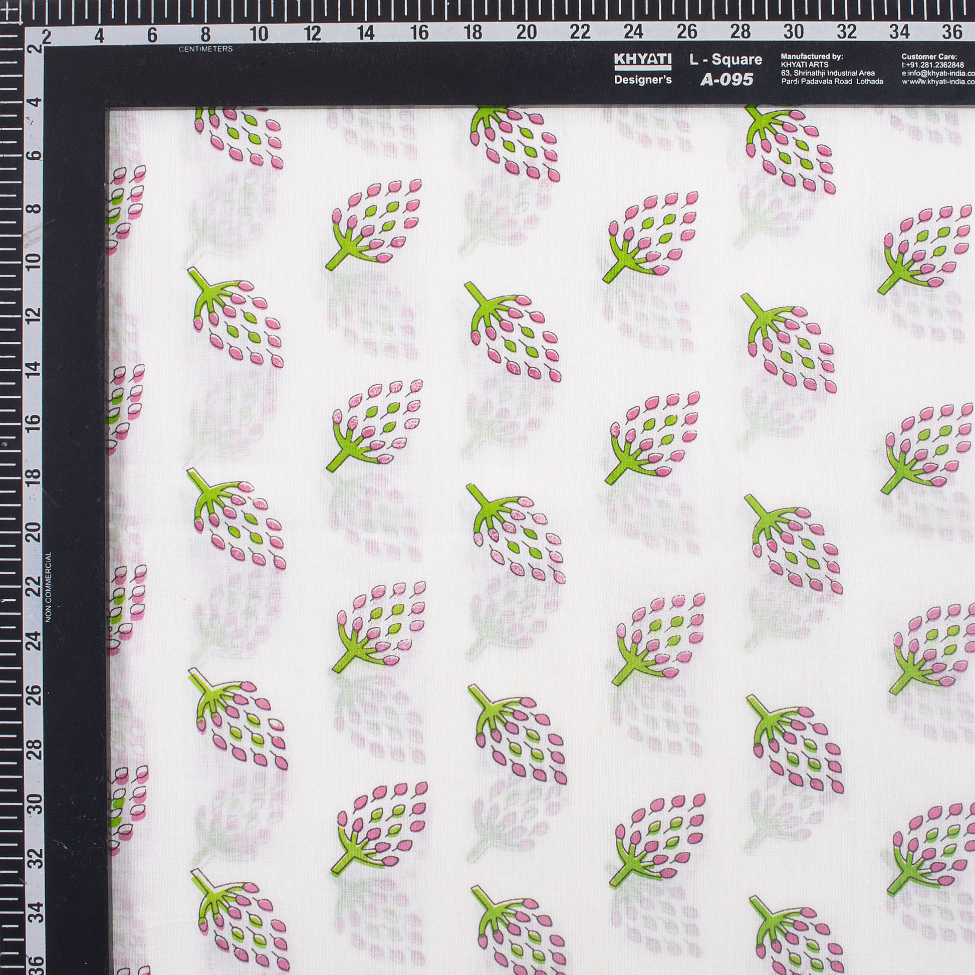 Super Soft Floral Block Print Fabric