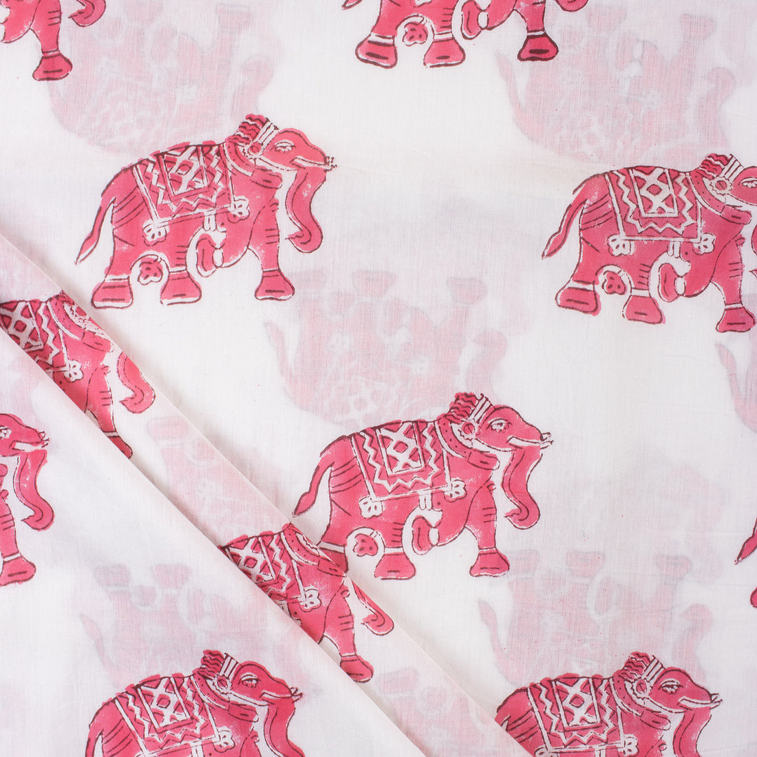 Elephant Jaipur Block Print Fabric